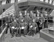 1898. U.S.S. Free Lance  officers and crew.This patrol vessel, a converted steam yacht, was loaned to the Navy for service in the Spanish-American War